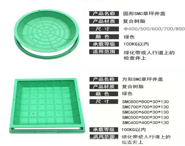 鹤城树脂复合种植井盖展示